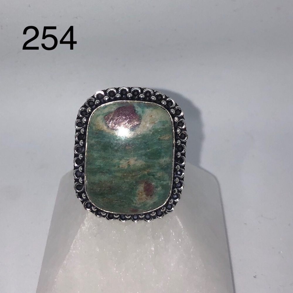 Ruby Zoisite Ring - image 1